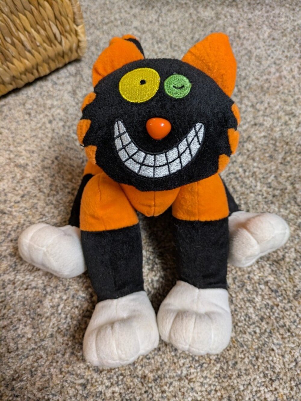 Halloween Cheshire Black Orange Cat